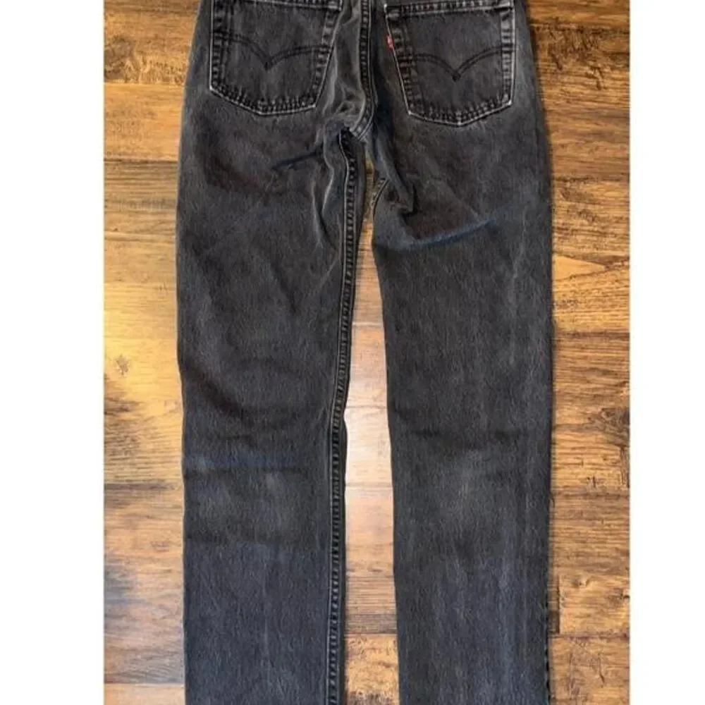Vintage Levis 505 Washed Black Mens Jeans Size W29 L32